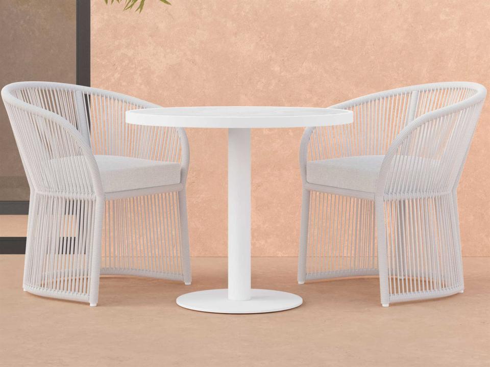 Bordeaux Aluminum and Rope Dining Room Set