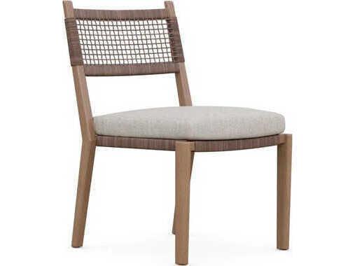 Bozeman Barkaluwood Wicker Cushion Dining Chair Set of 4