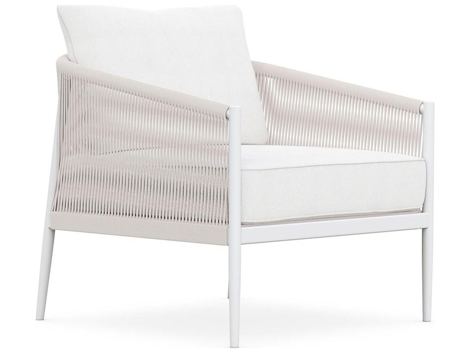 Catalina Sand All-Weather Rope Lounge with Cloud Cushion
