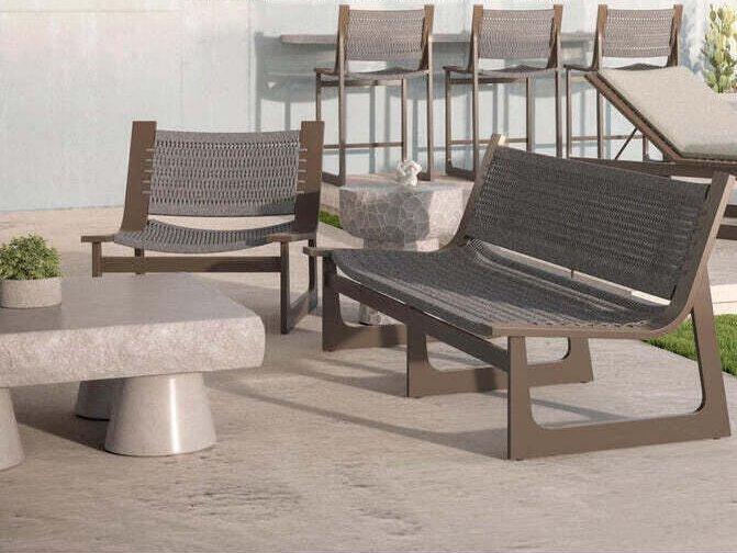 Cozumel Brown Patio Lounge Set