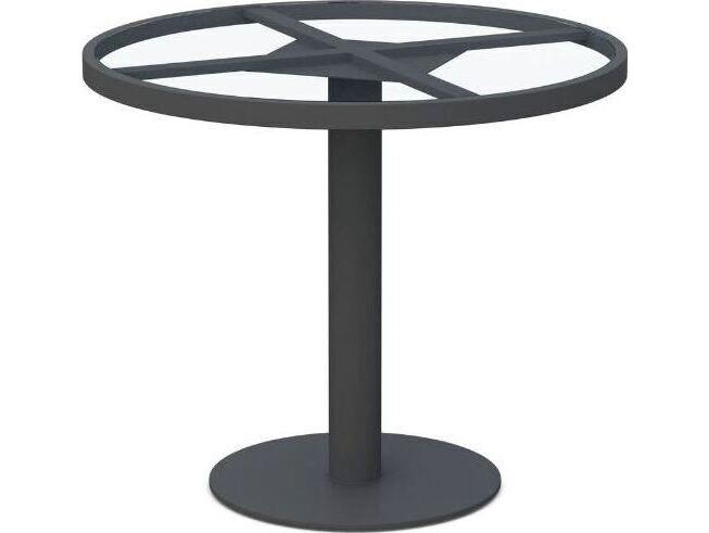 Bordeaux Dekton Charcoal Aluminum Table Frame