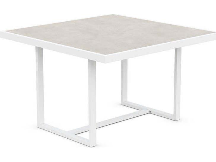 Pavia 48-Inch Square Outdoor Dining Table with Dekton Top
