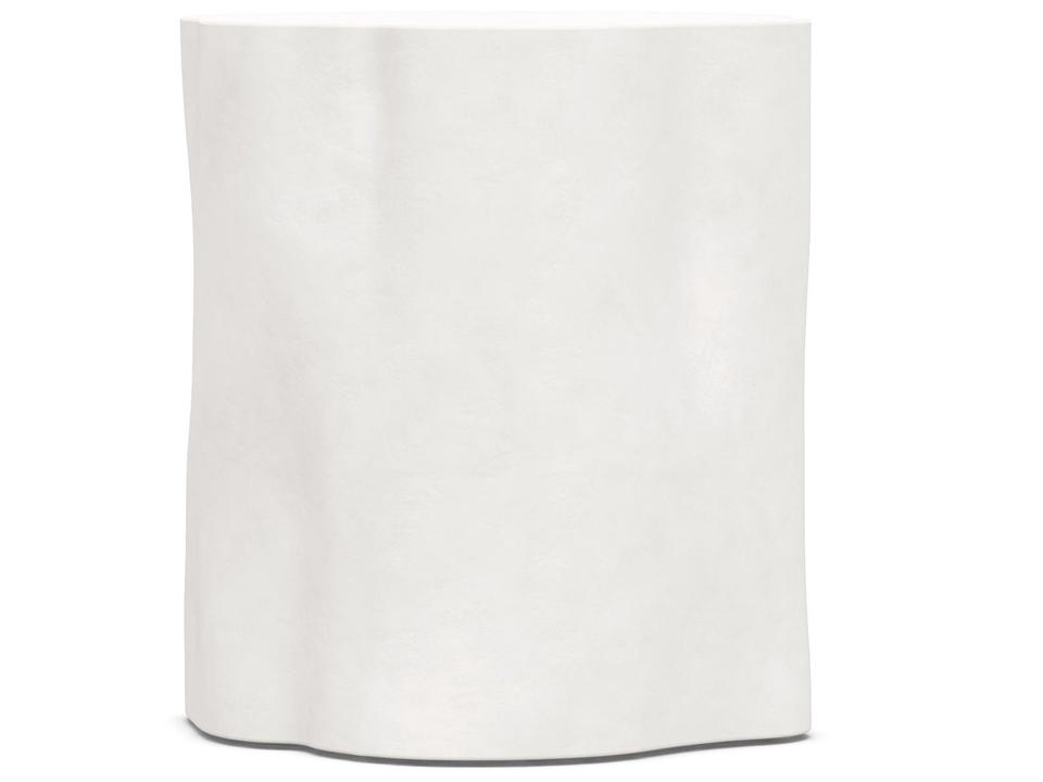 Daintree Side Table Bone White Concrete