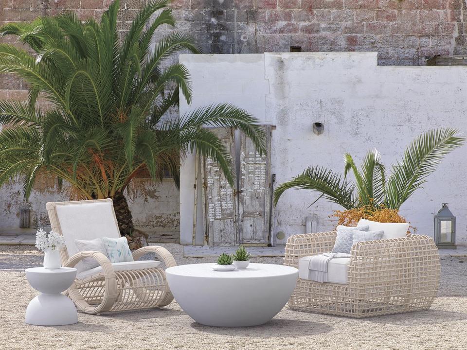 Kiawah Almond All-Weather Wicker Outdoor Patio Lounge Set