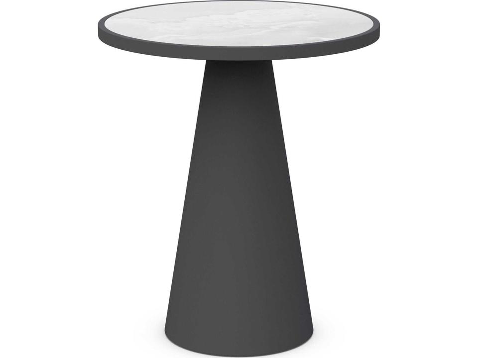 Leon Bar Table with Dekton Top in Charcoal