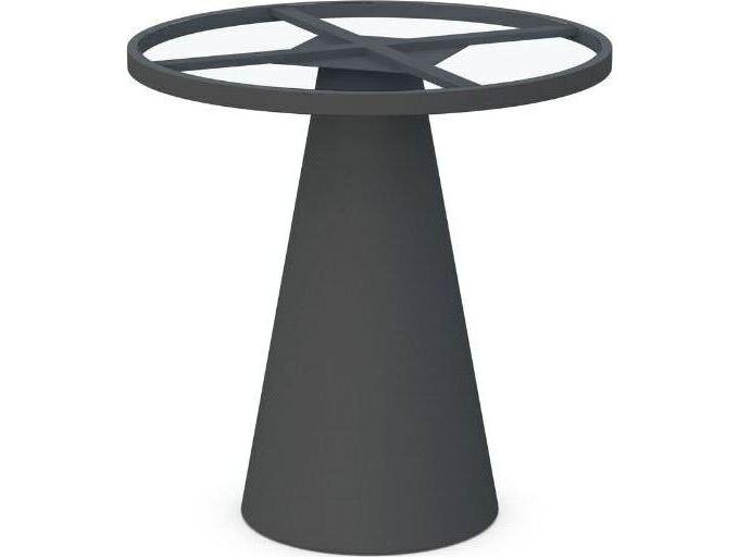 Leon Counter Table Base in Charcoal Aluminum
