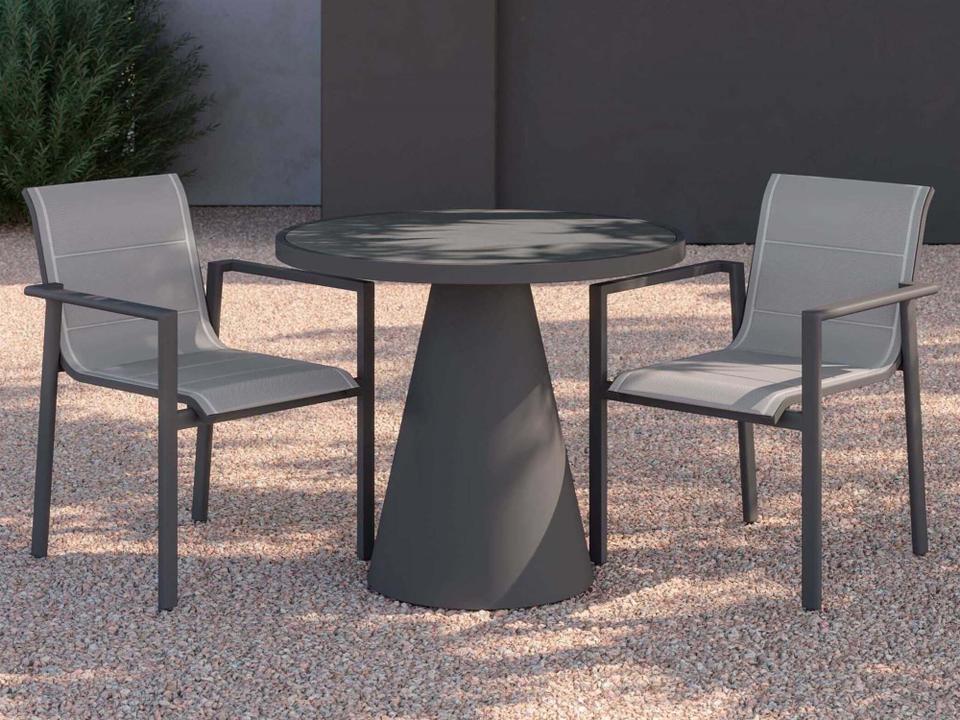 Leon Aluminum Dining Room Set