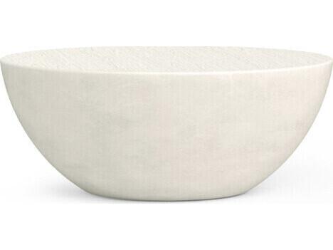 Luna Round Concrete Coffee Table Modern Outdoor