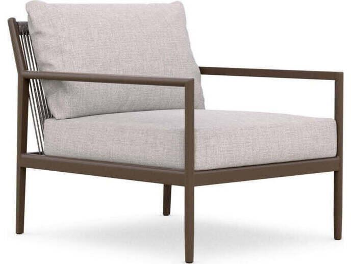 Madeira Aluminum Cushion Lounge Chair in Matte Bronze