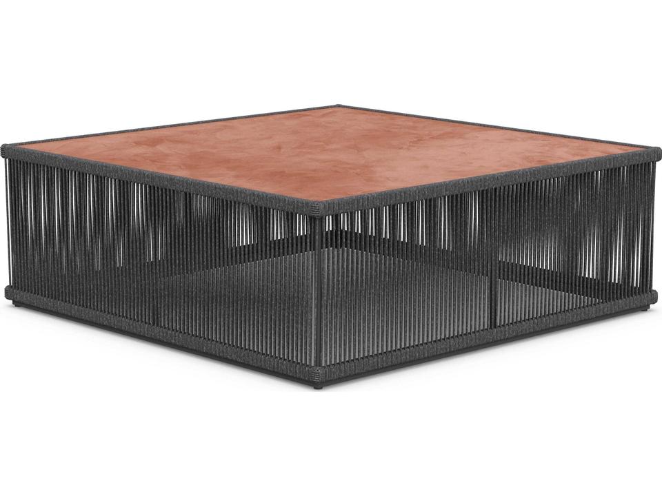 Malta Square Coffee Table Umber Dekton Top Modern