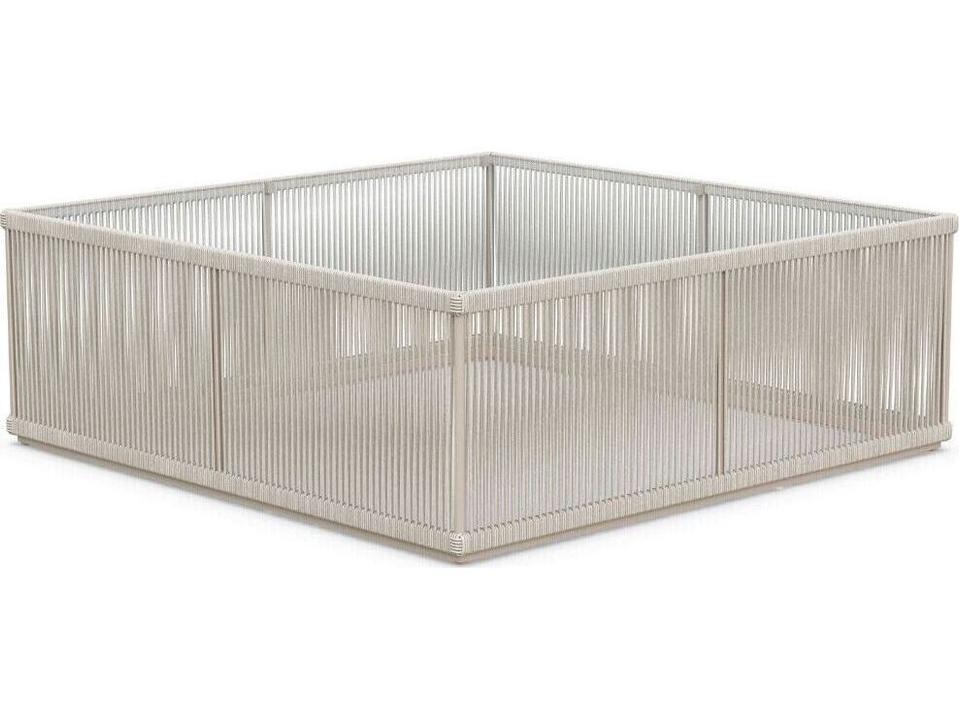 Malta 48-Inch Square Coffee Table Base in Birch