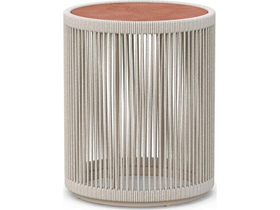 Malta Round Outdoor Coffee Table Beige