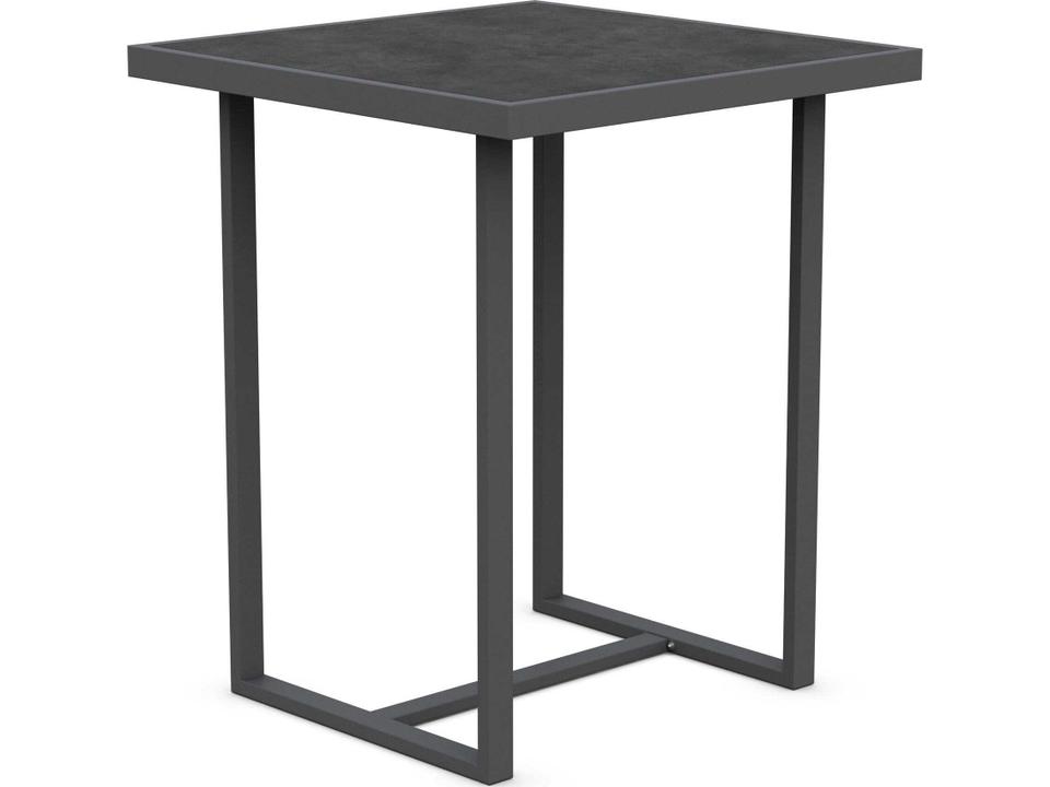 Pavia Bar Table in Matte Charcoal