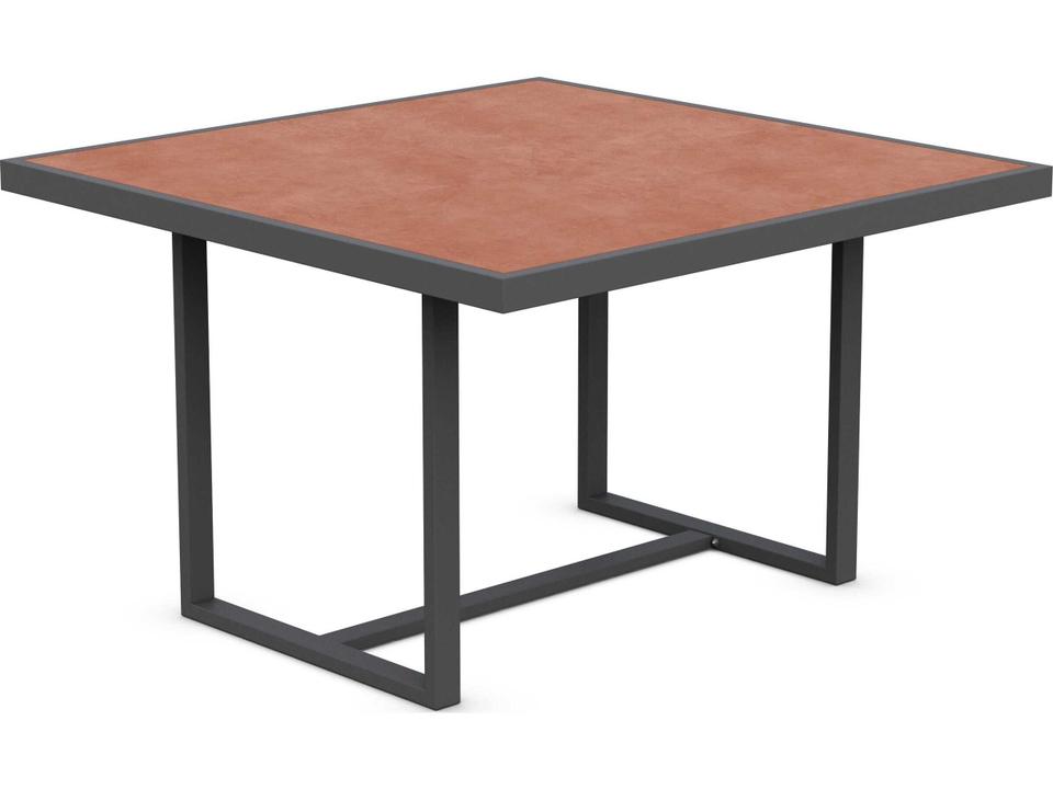 Pavia 48-Inch Square Dining Table with Umber Dekton Top