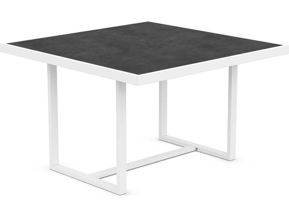 Pavia 48-Inch Square Dining Table in Matte White