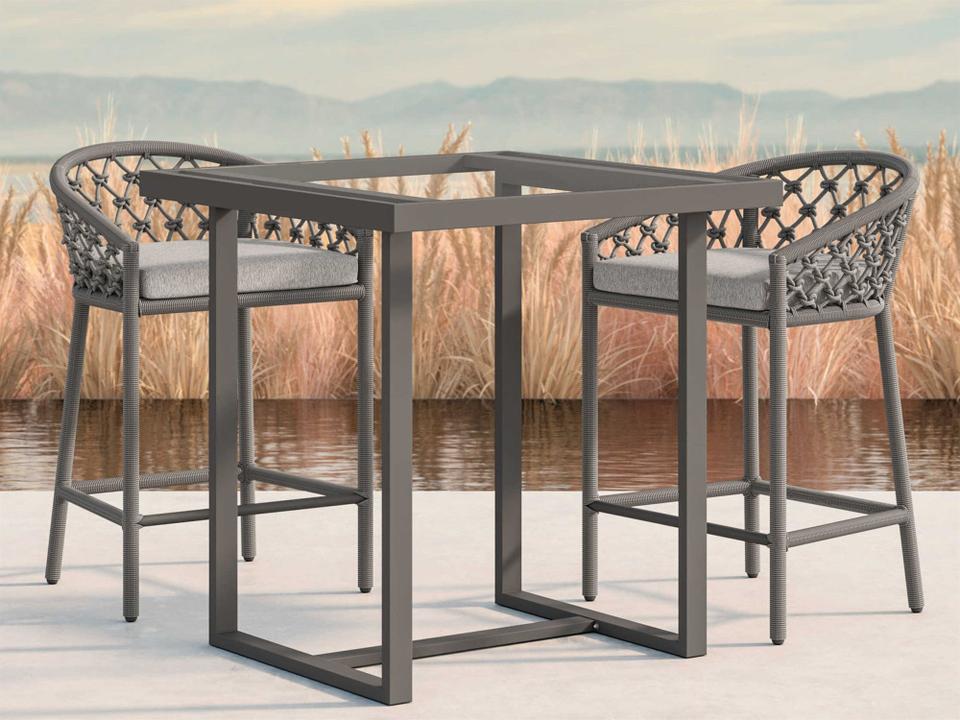 Pavia Counter Table And Counter Stools Set
