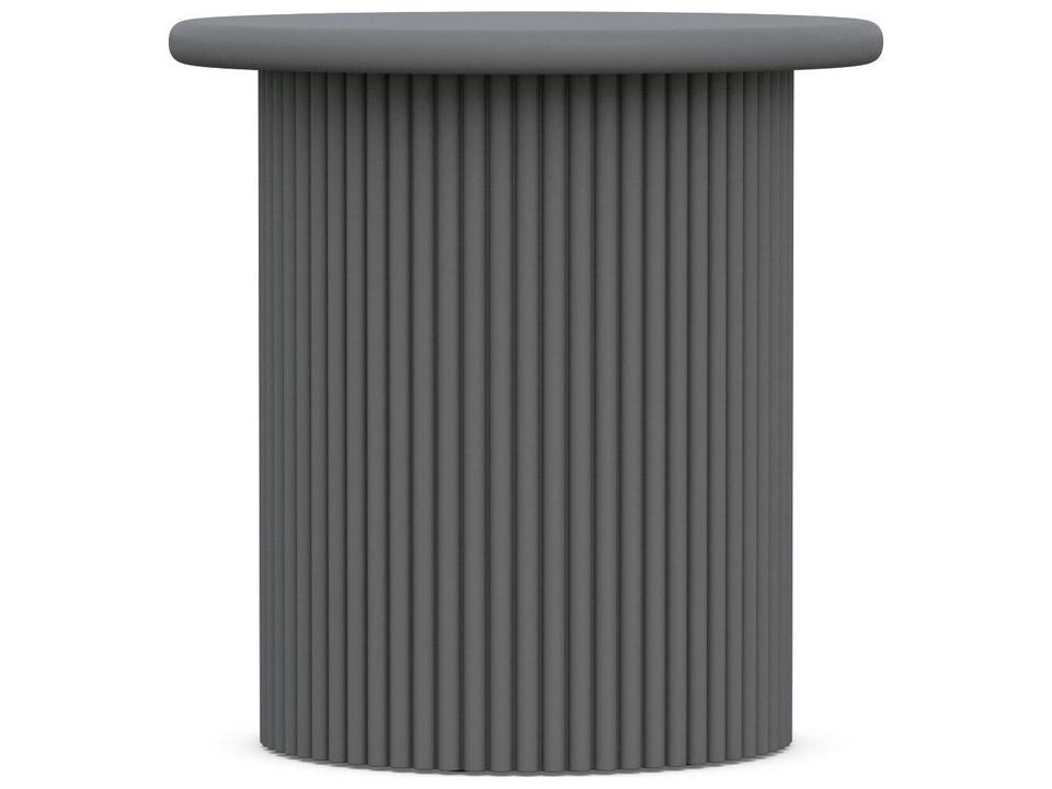 Palma Outdoor Side Table Charcoal Aluminum