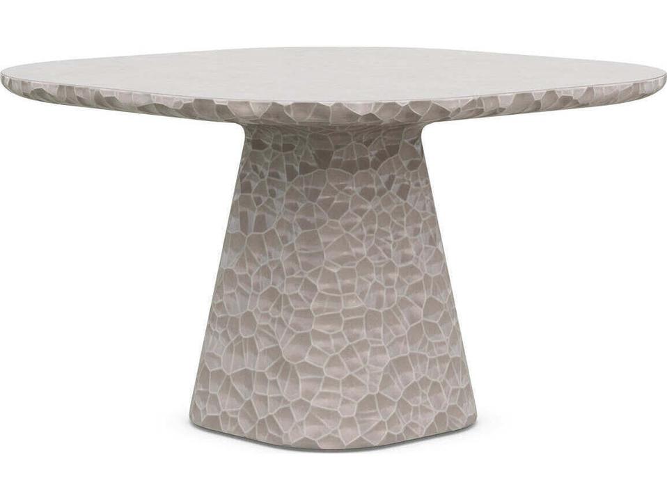 Panama 48-Inch Round Dining Table in Oat Concrete