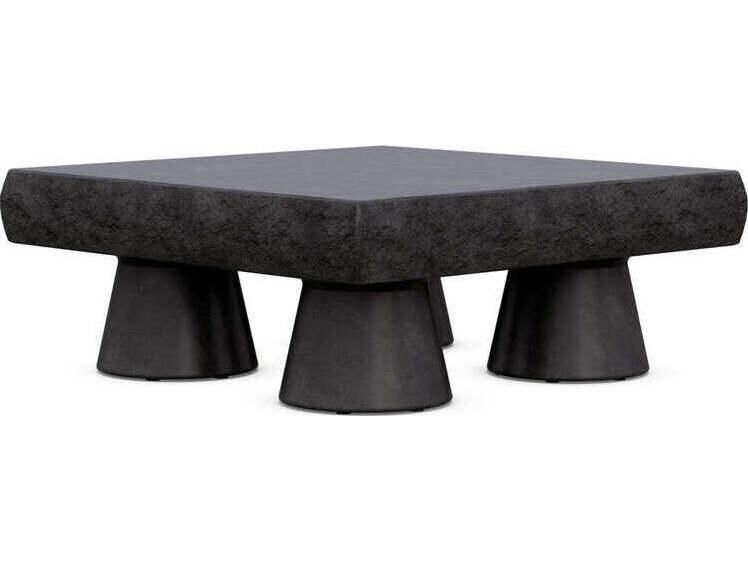 Pensacola Concrete Rectangular Coffee Table in Coal