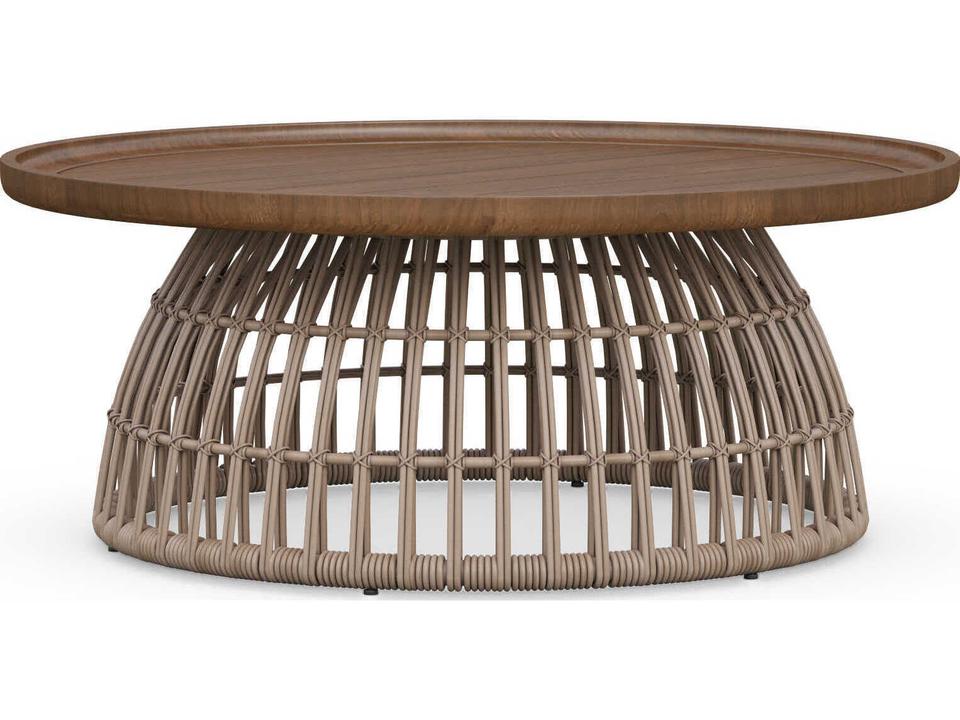 Sicily Coffee Table Outdoor Wicker and Teak