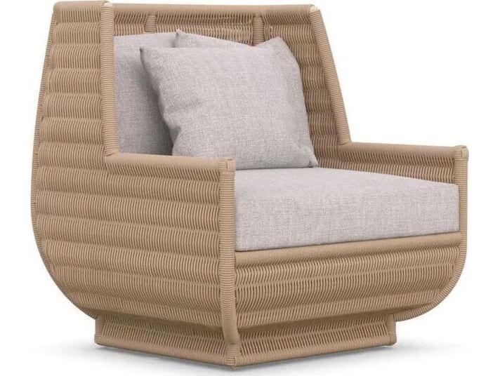 Tulum Aluminum Lounge Chair with Solvita Cushions in Fawn