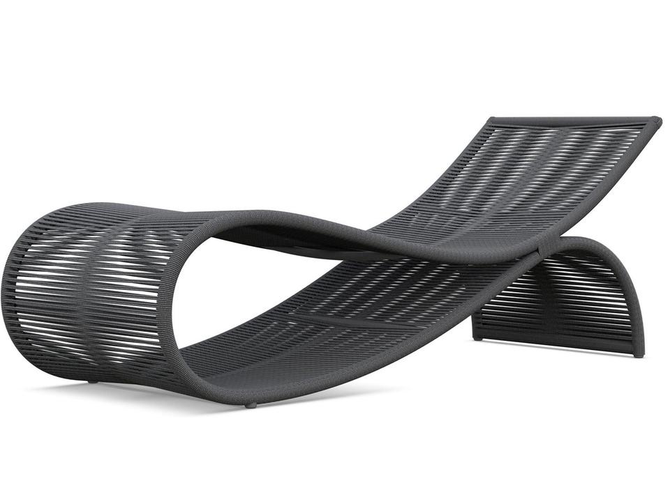Wave Chaise Lounge All-Weather Rope