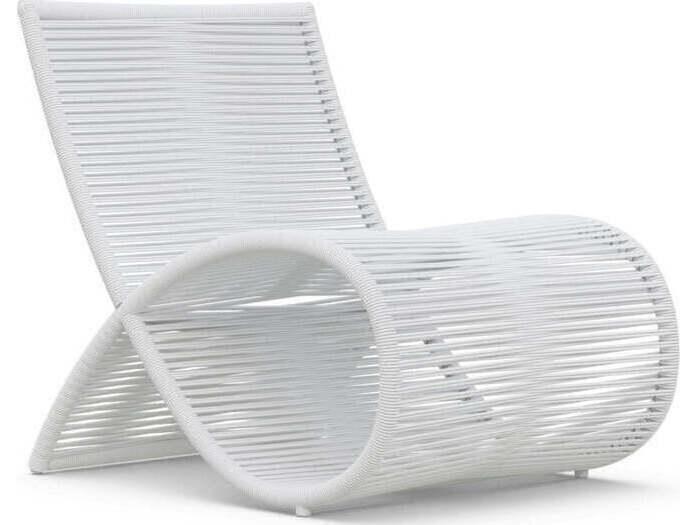 Wave Aluminum Rope Lounge Chair Set of 2