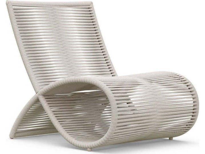 Wave Aluminum Rope Lounge Chair Set of 2