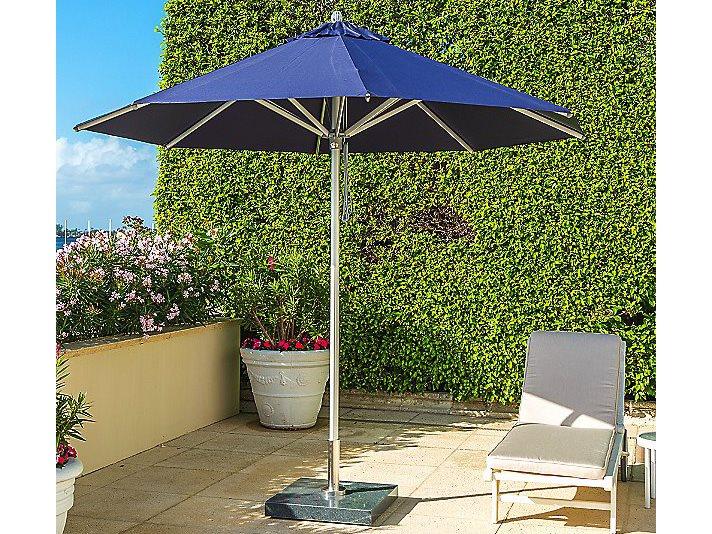 Hurricane 8.5 Foot Round Pulley Lift Patio Umbrella