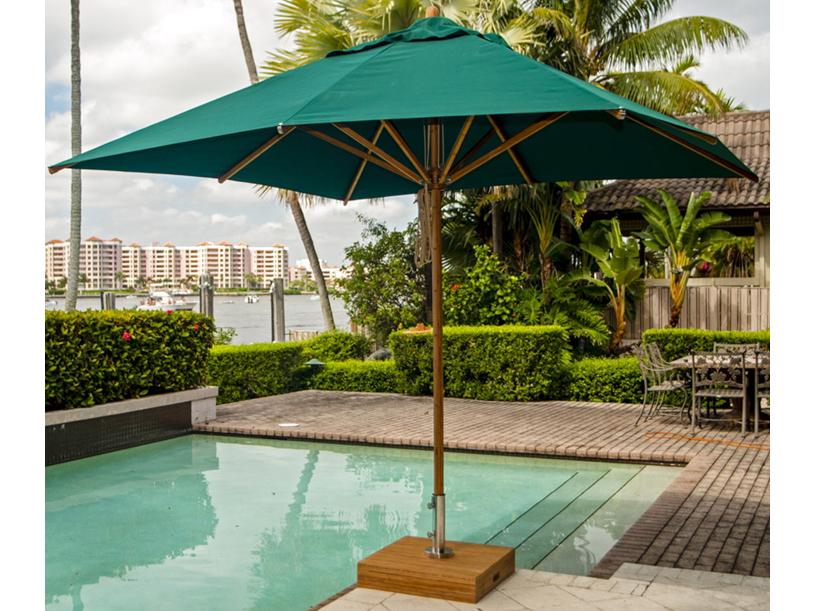 Levante 11 Foot Square Pulley Lift Umbrella
