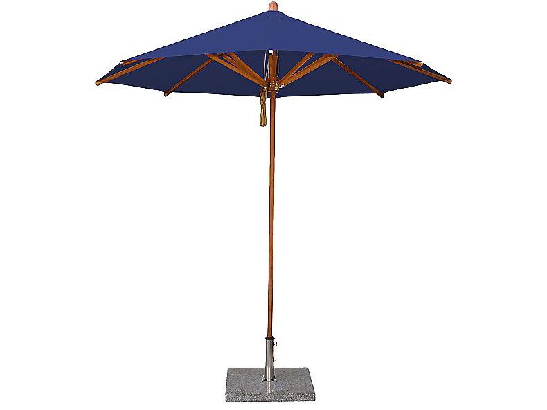 Levante 13 Foot Round Pulley Lift Bamboo Outdoor Umbrella
