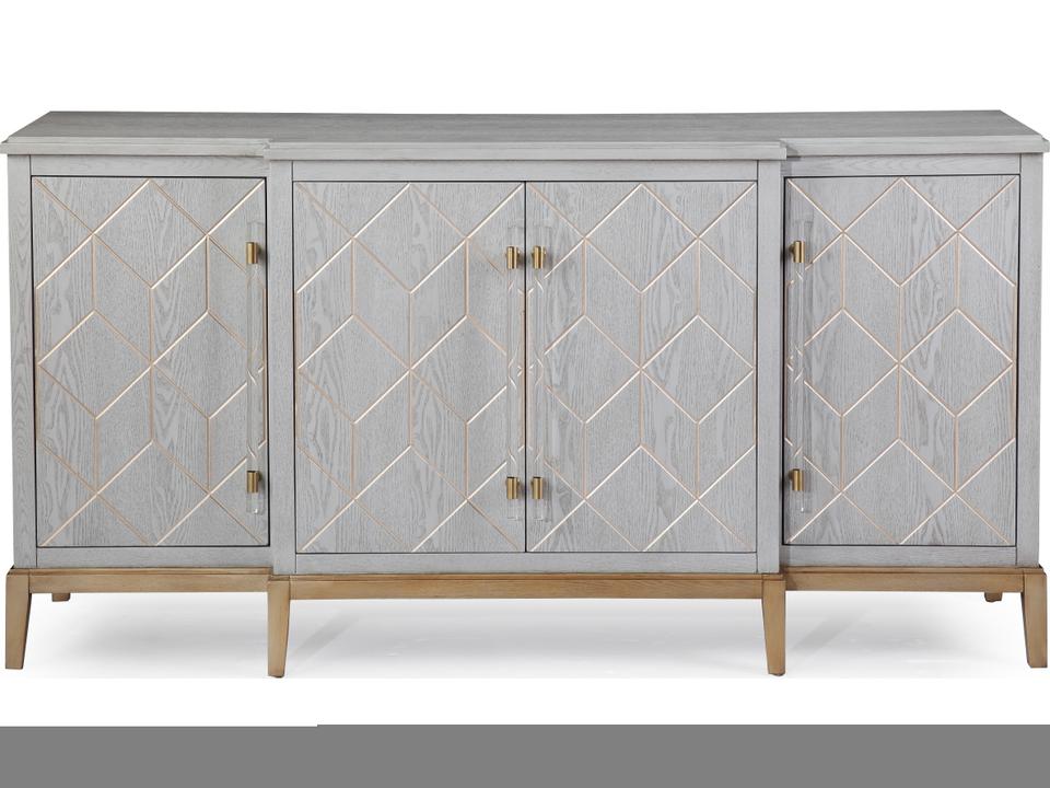 Perrine Modern Contemporary Server in Soft Graphite