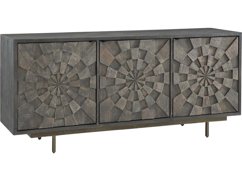 Adrienne Bates 69-Inch 3-Door Server in Sandblasted Mango Wood