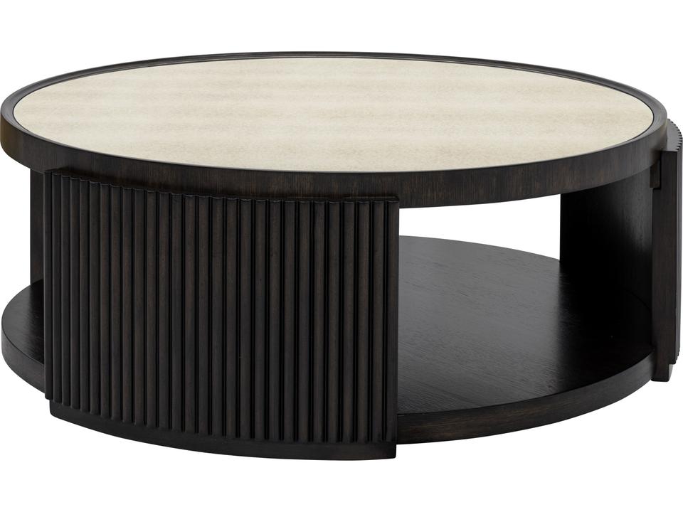 Rivera Round Brown Coffee Table