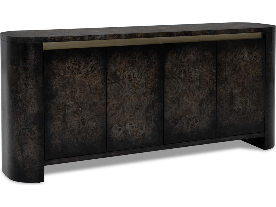 Langford Modern Server Black Olive Ash Burl Veneer