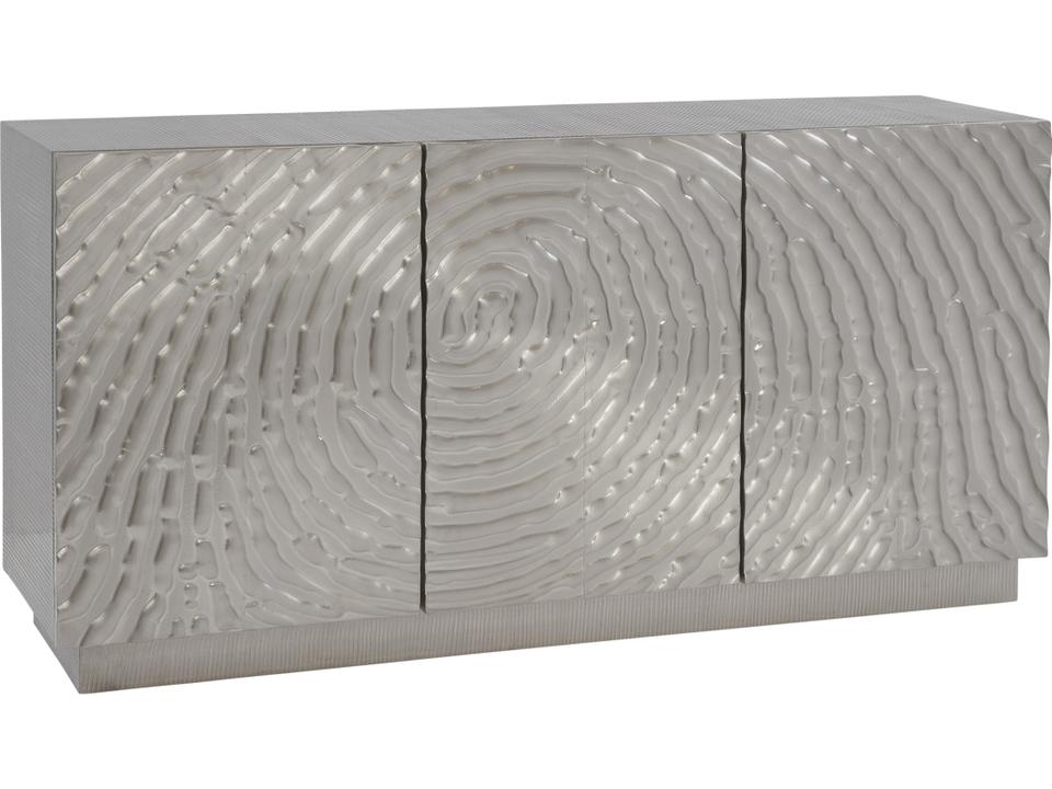 66" Mango Wood Silver Sideboard