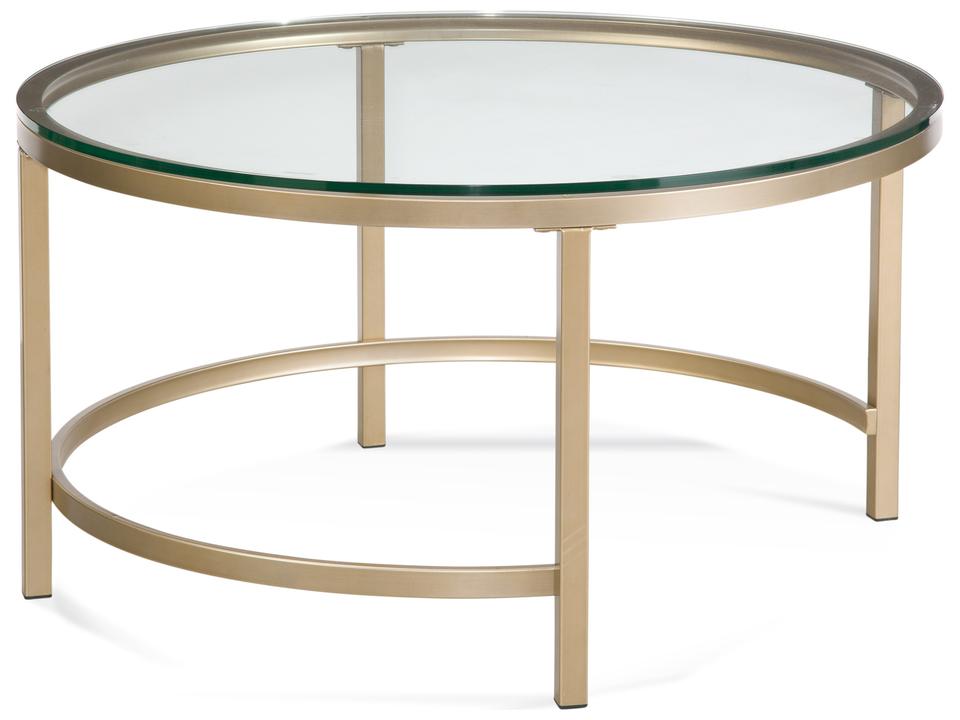Anderson Round Glass Gold Coffee Table