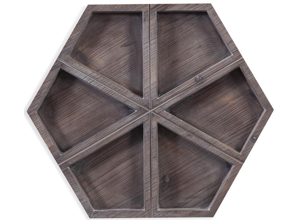 Robley 3-Dimensional Wood Wall Art in Weathered Gray