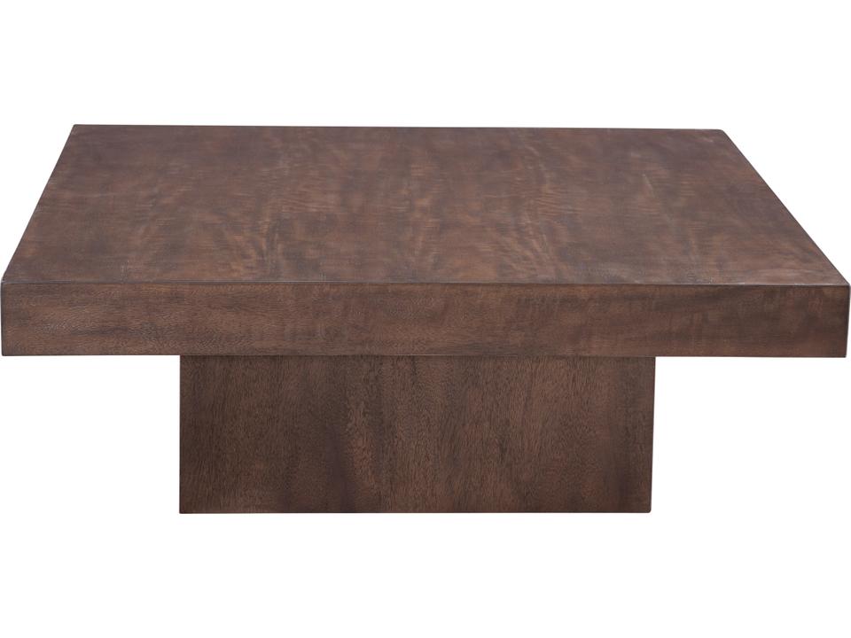 Padula 40-Inch Square Coffee Table in Brown Oak