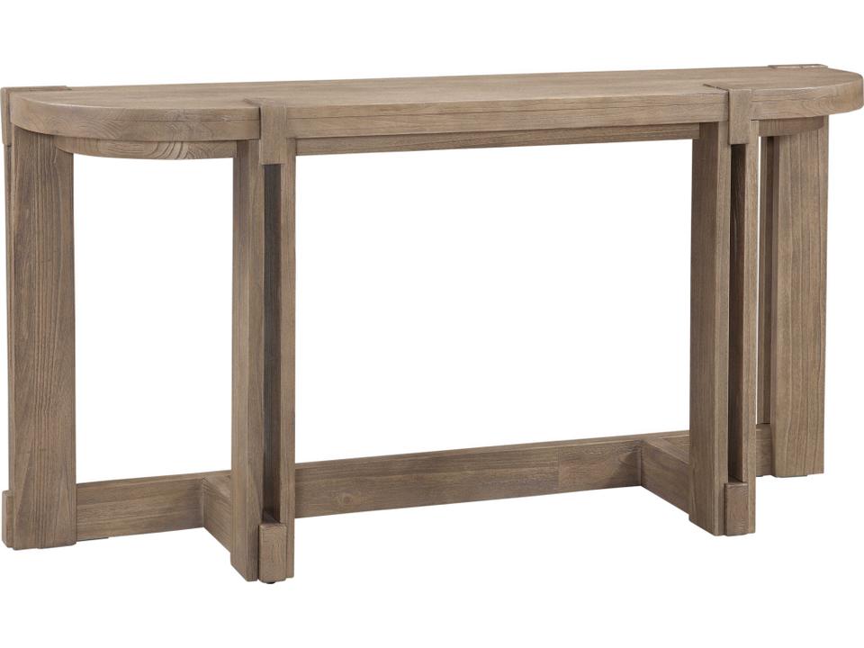 McGuire Rectangle Console Table in Natural Mindi Wood