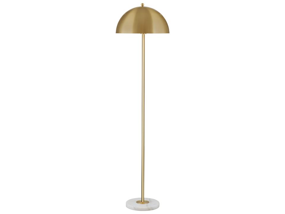 Gold White Floor Lamp