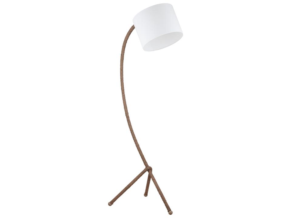 Arturo Natural Rope 3-Leg Floor Lamp with White Drum Shade