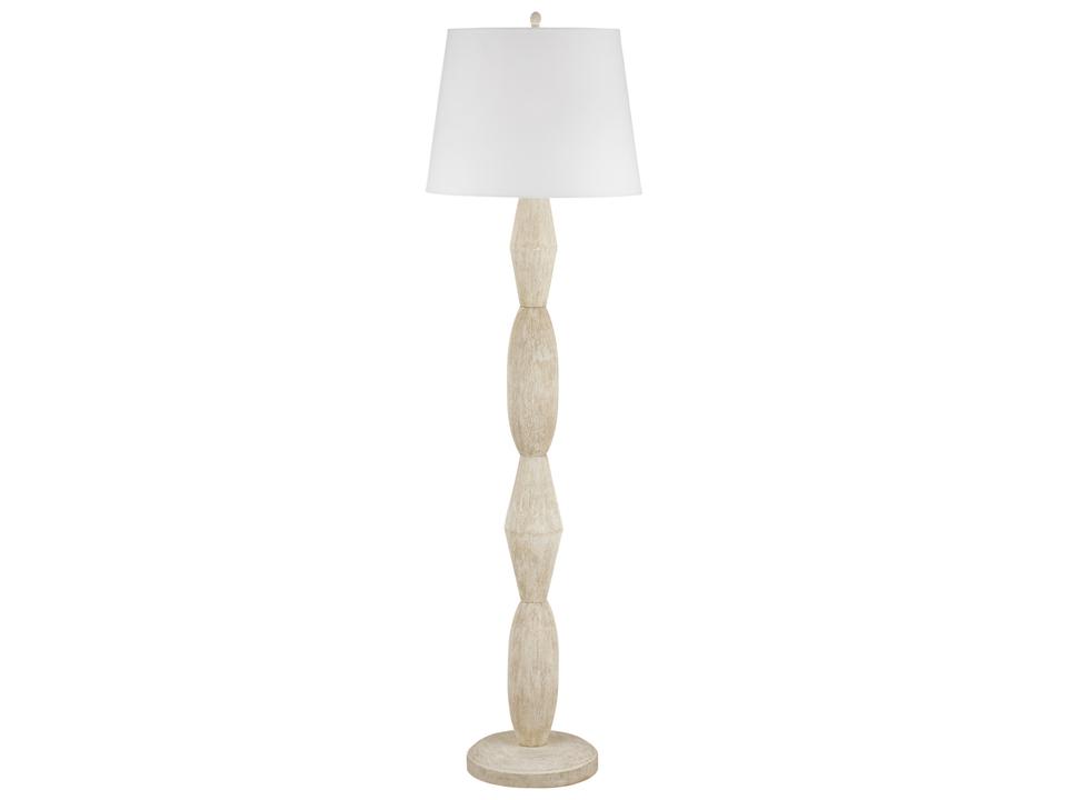 Beige Off White Floor Lamp