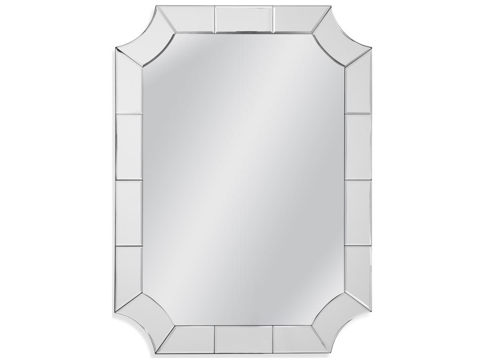 Reagan Silver Wall Mirror with Beveled Edge