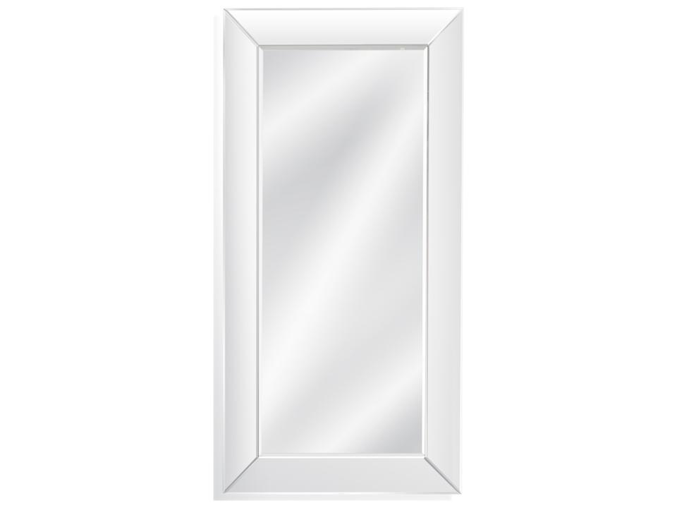 Whitman Rectangular Floor Leaner Mirror in Silver