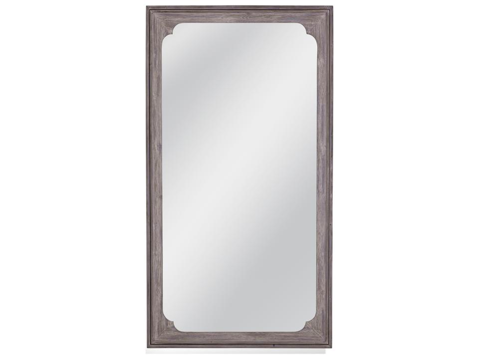Landry White Washed Traditional Floor Mirror