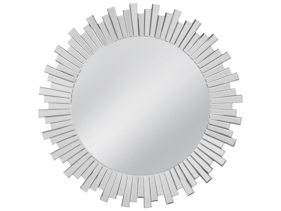 Monigold Round Wall Mirror with Smoke Mirrored Frame