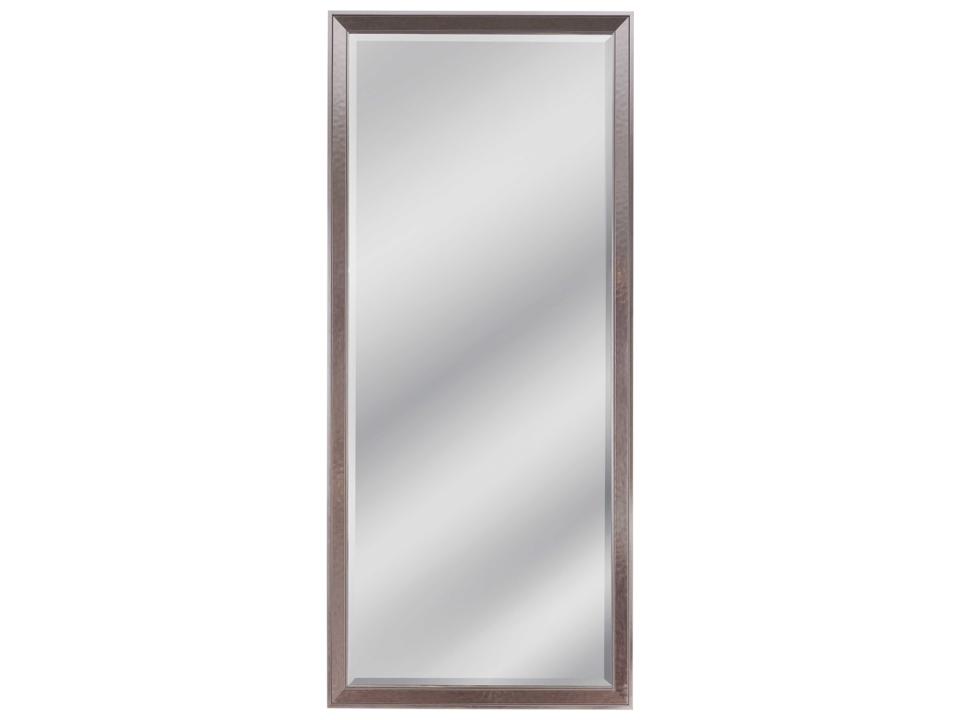 Sophie Floor Mirror Shiny Silver Rectangular Beveled