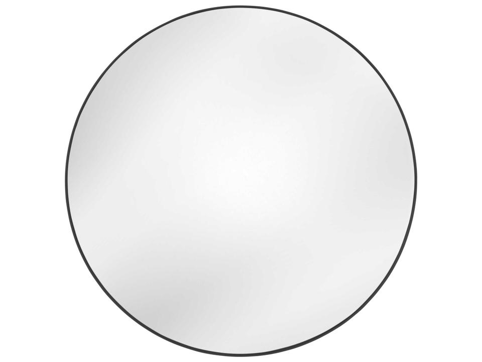 Eltham 60 Inch Round Wall Mirror in Matte Black
