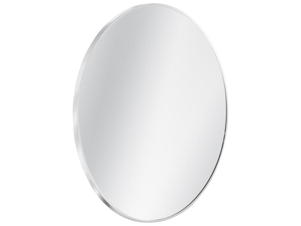 Lycoming Round Wall Mirror in Silver Chrome Finish